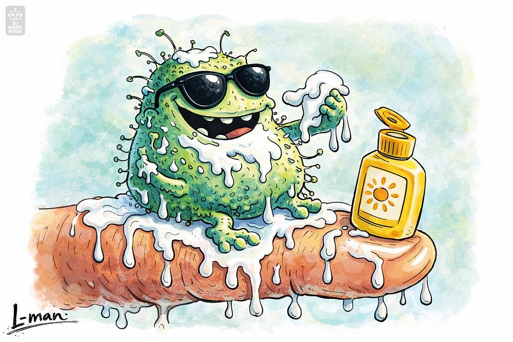 Bacterium produces its own sunscreen