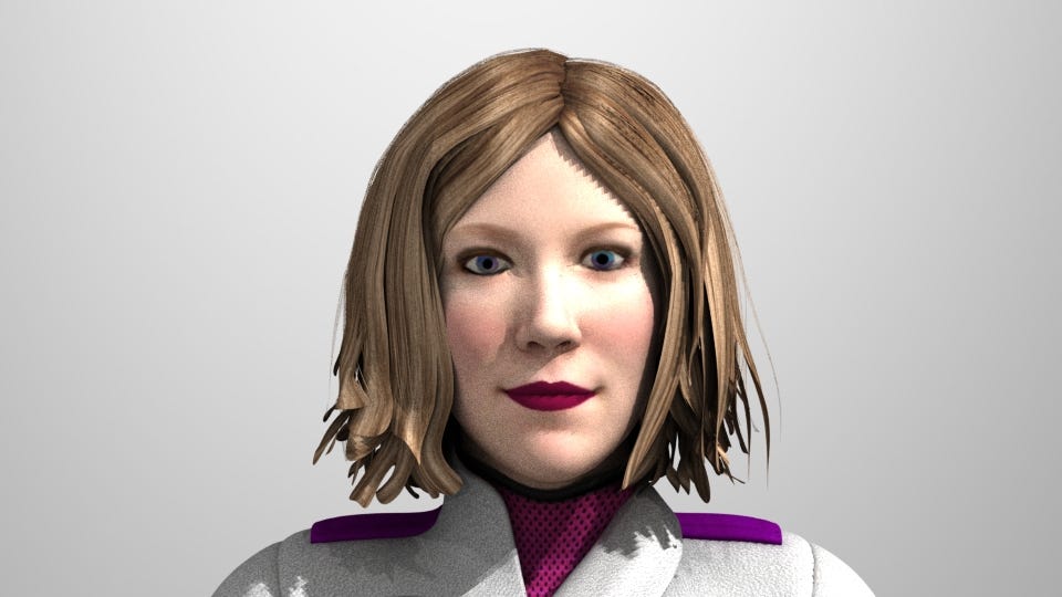 Liv's 3D avatar with Wrap3 Modification