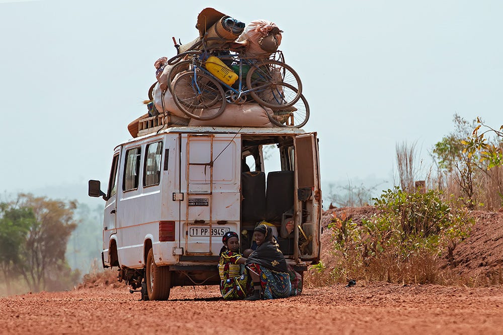 Solución de problemas del bush taxi Nr. 2 en Burkina Faso.  Nr. 3 era solo cuestión de tiempo...