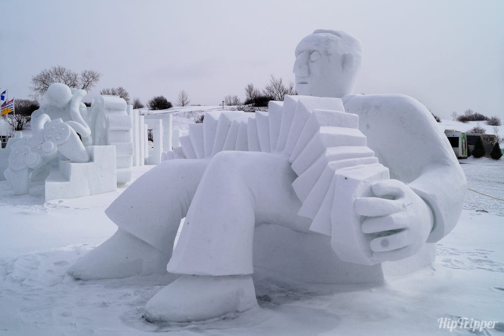 Snow Sculptures at Quebec Winter Carnival