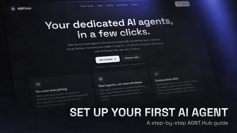 Як налаштувати свого першого AI-агента на AGNT Hub — покрокова інструкція