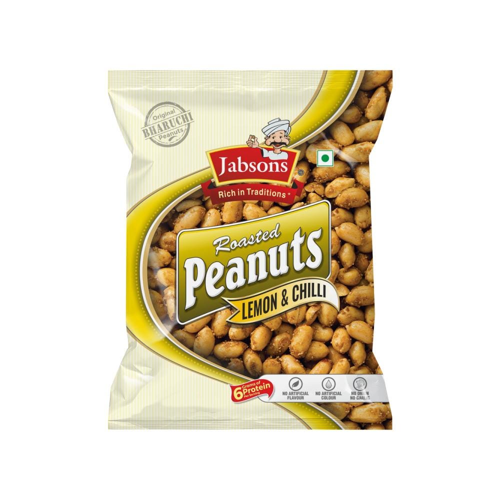 Jabsons Lemon N Chilli Peanuts - The Perfect Crunchy Snack for Every