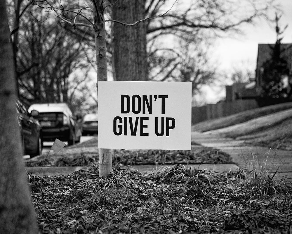 堅持下去就對了（Rosie Kerr on Unsplash）