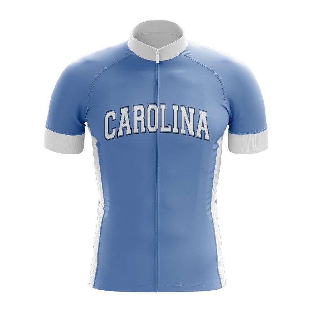 North Carolina Tar Heels Men's Cycling Jersey Customizable College Apparel