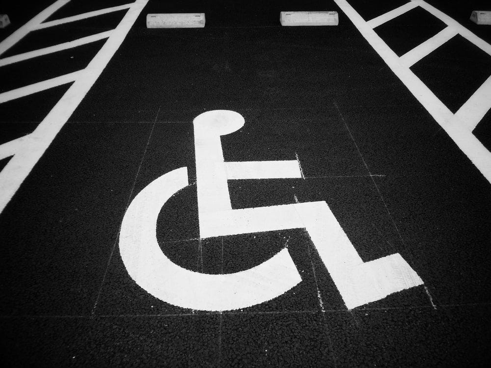 Parkeerplaats voor mensen met een beperking