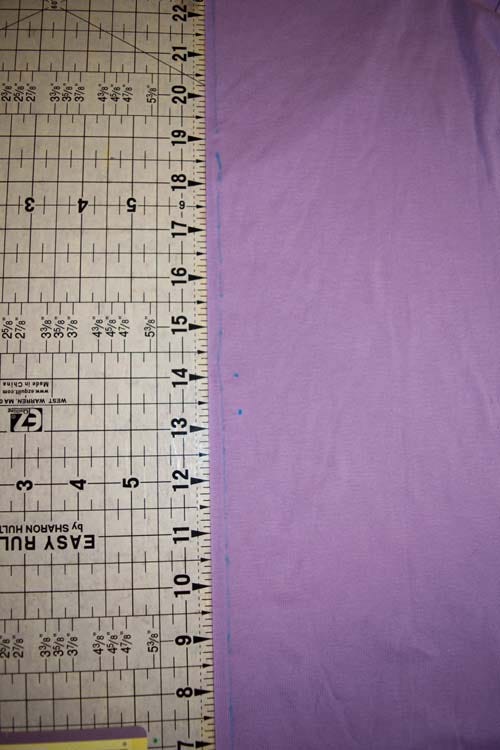 Make a fabulous fabric bow back t-shirt refashion from a plain purple shirt. Step-by-step diy, sewing tutorial. #upcycle #refashionista #crafting #crafts