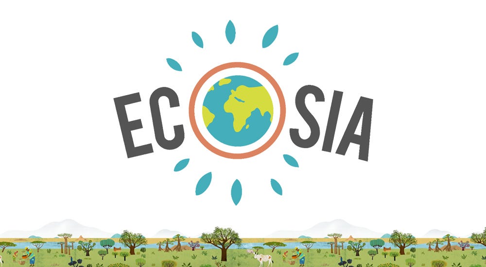 Ecosia’s logo.