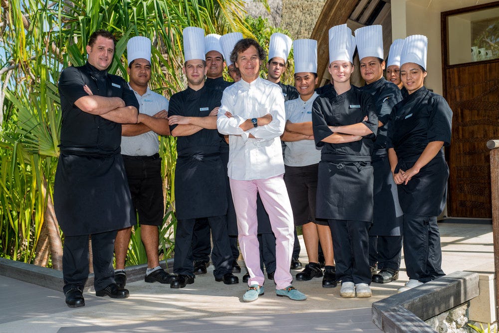 Chef Guy Martin and his Brando crew