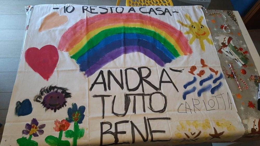 Andra Tutto Bene: What everyone is saying to each other, while living under lockdown and quarantine in italy