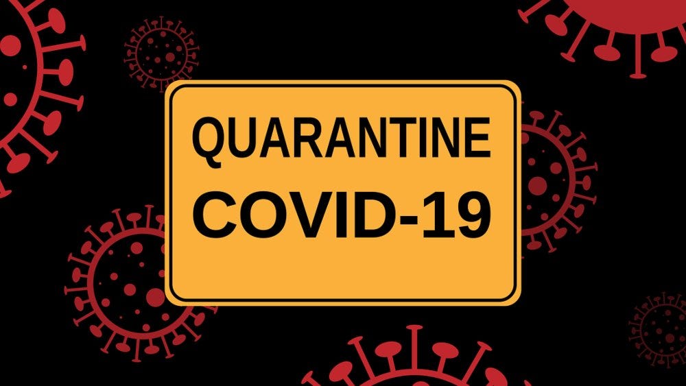 Quarantine COVID-19 Sign - How to Start a Business While Quarantining