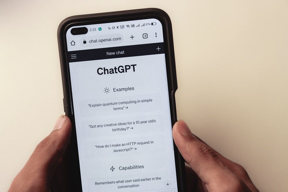 ChatGPT — a prominent example of a chatbot