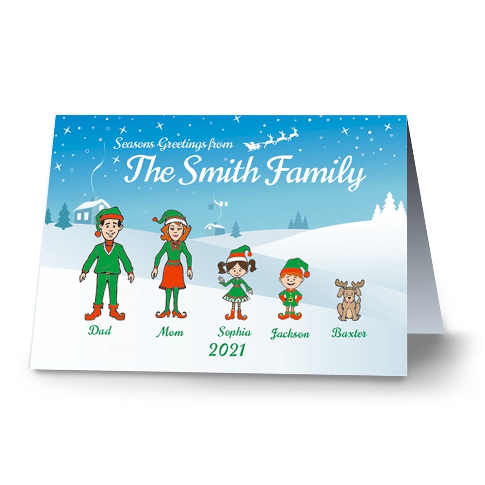 order personalized Christmas cards