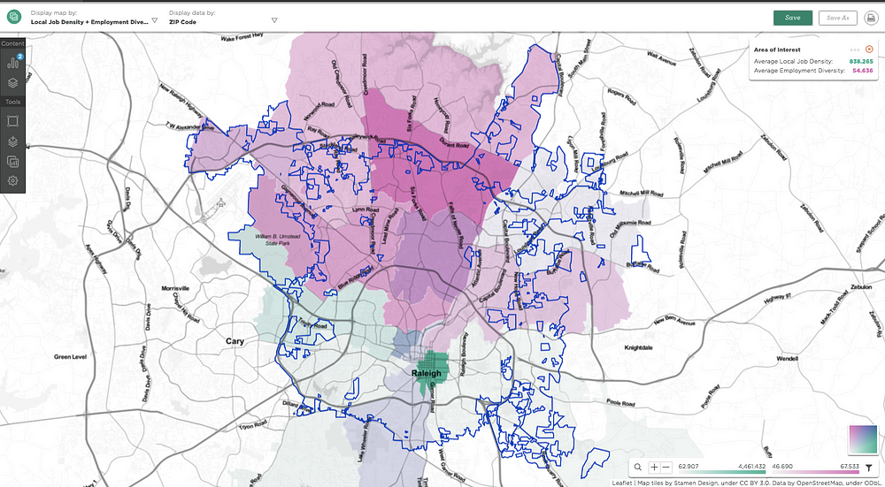 Raleigh Cary Zip Code Map