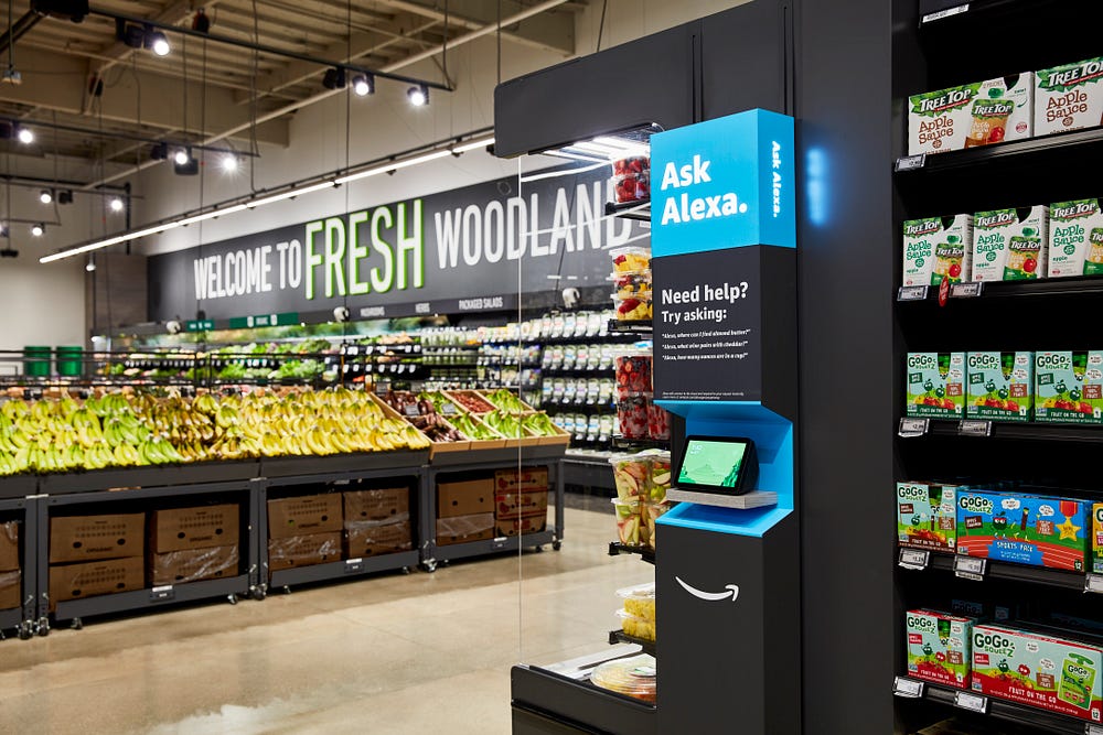 內建智慧助理 Alexa 的 Whole Food 超市
馬遜無人能及的影響力