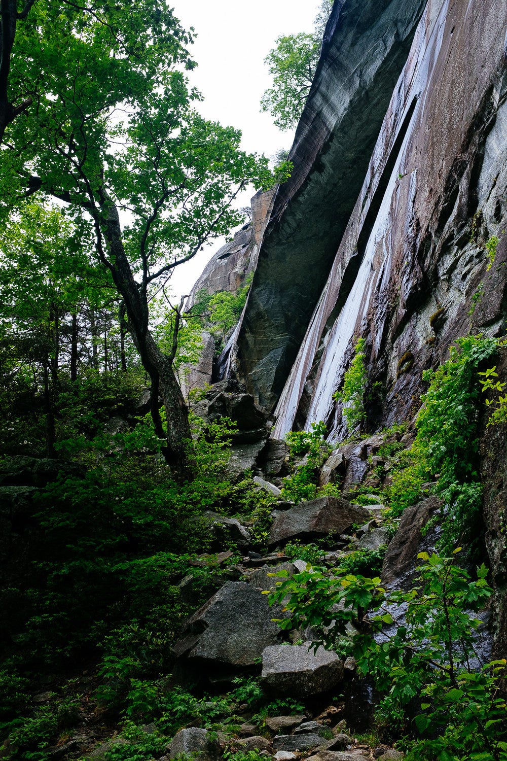 Chimney Rock State Park, North Carolina, just before a heavy downpour