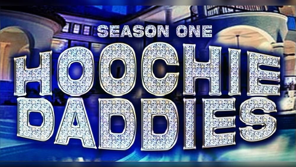 bedazzled Hoochie Daddies logo over blue background