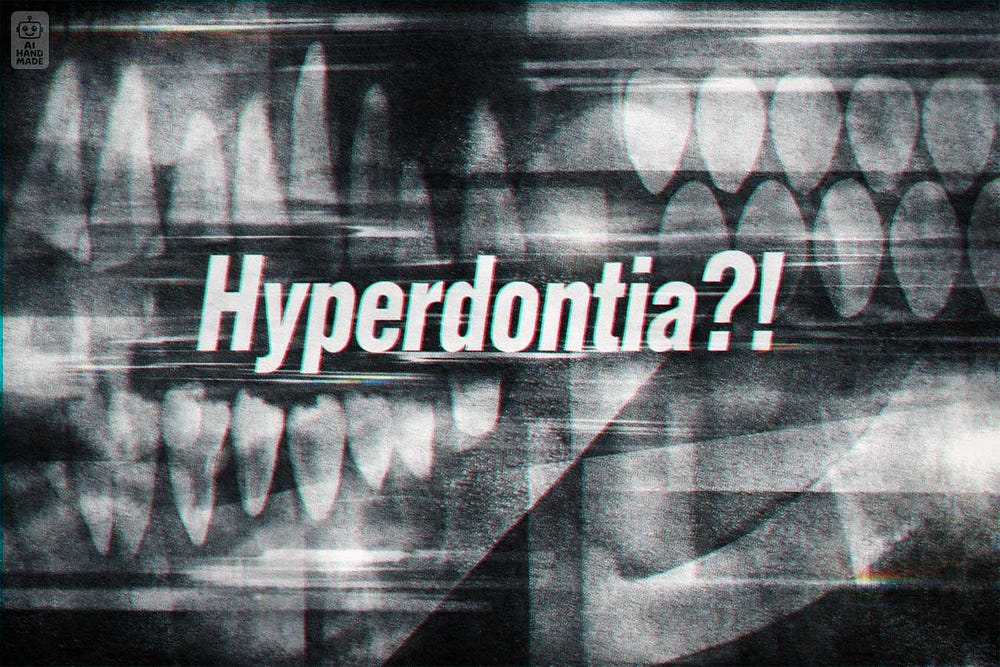 Hyperdontia if you have extra teeth Hyperdontia if you have extra teeth