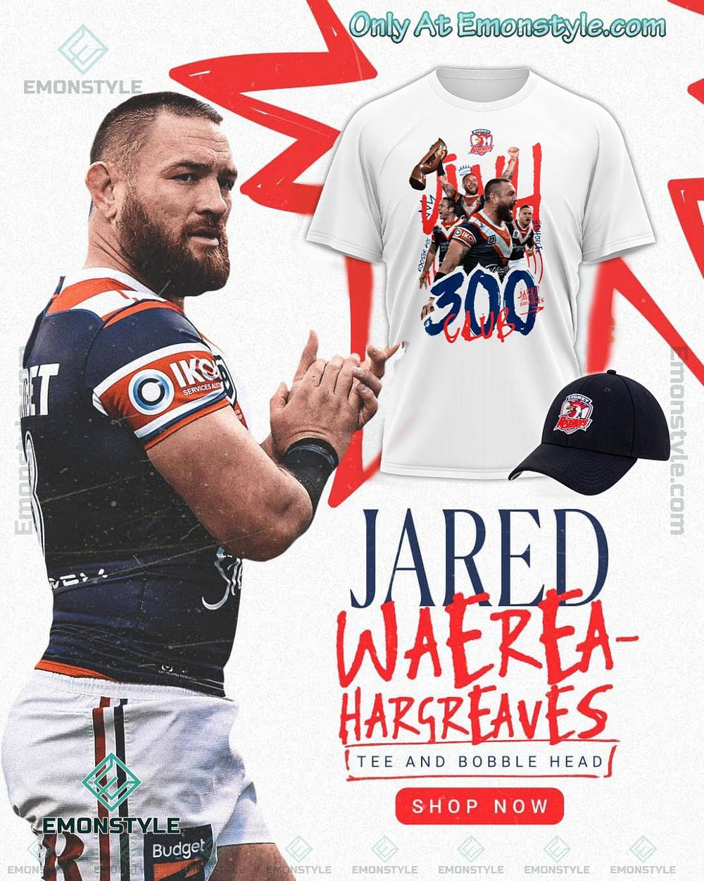 Sydney Roosters Jared 300 Shirt