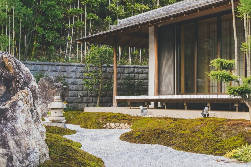 Japanese Zen nature garden