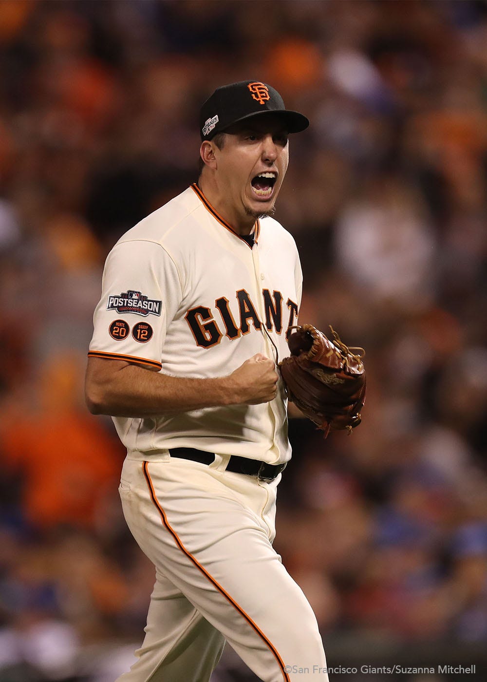 Derek Law reacts after pitching in the sixth inning.