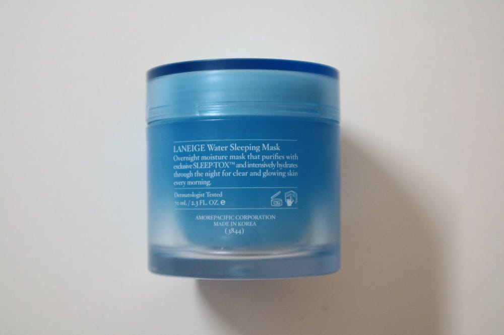 Laneige Water Sleeping Mask Review - back