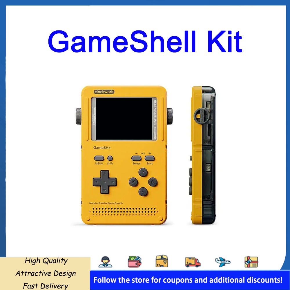 GameShell Kit in Stock - GameSH Clockwork 2.7 Inch Modular Portable Game Console ClockworkPi V3.1 Programmable Keypad