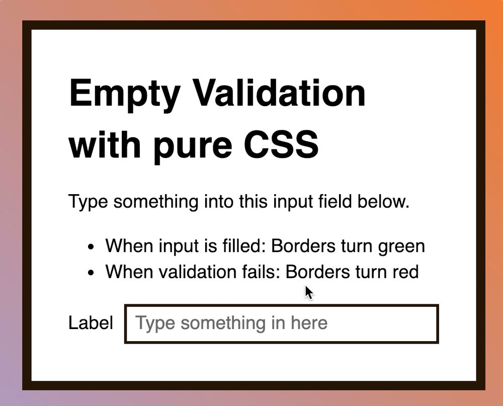 How To Check If An Input Is Empty With CSS LaptrinhX
