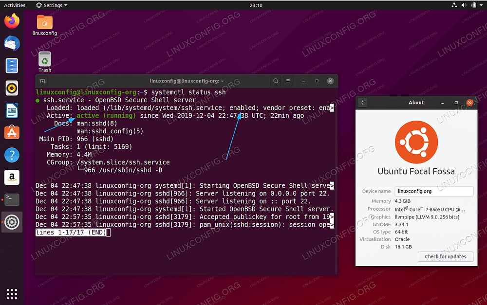 Screenshot of my linux screen setup