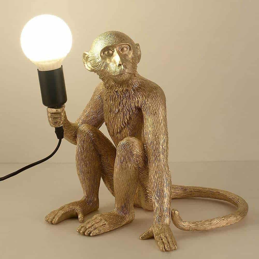 Tierischle Tischlampe affe sitzend