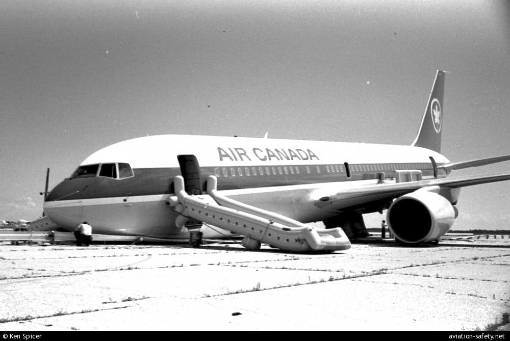 A Mathematical Miracle: The story of Air Canada flight 143 or the Giml