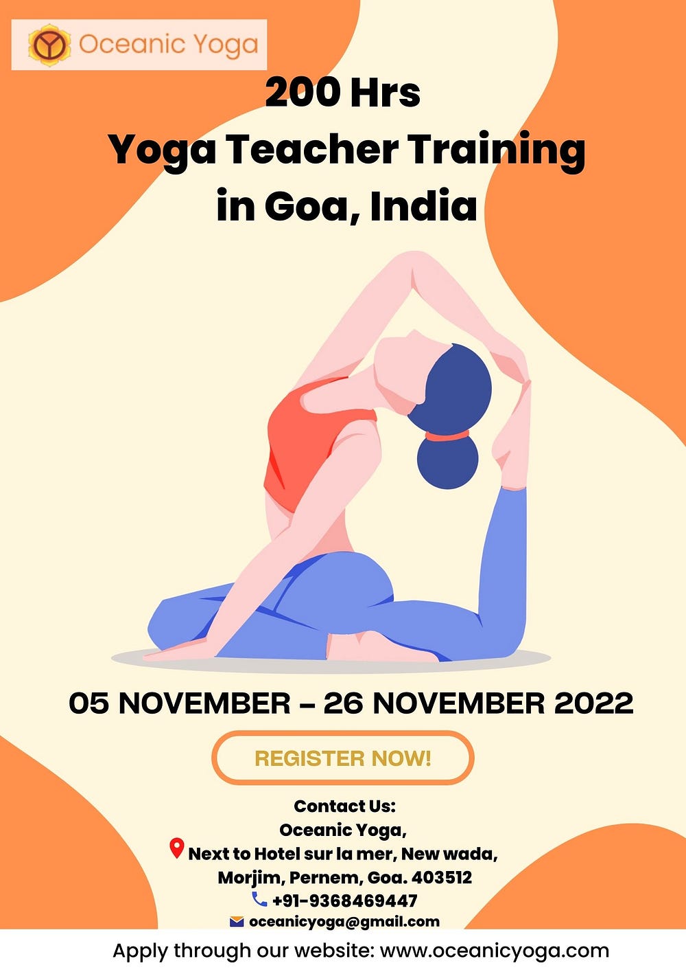 200 Hour Yoga Teacher Training in Goa, India