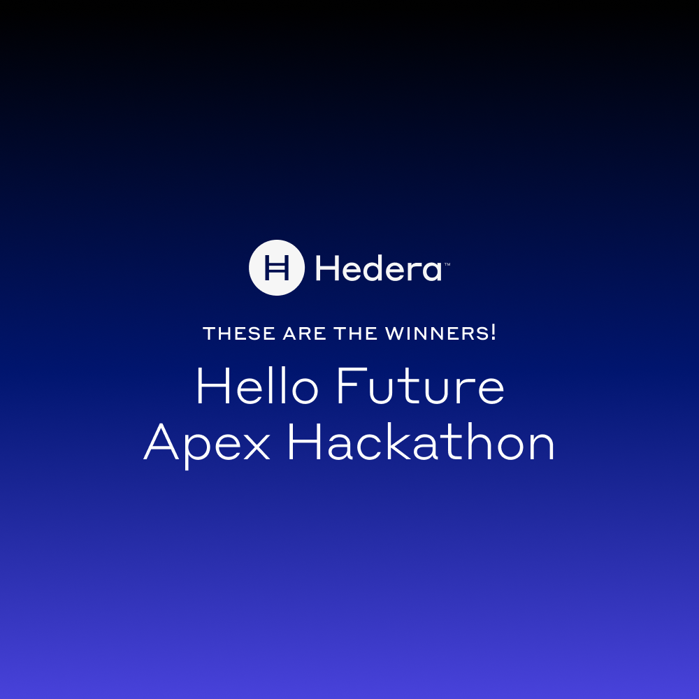 These are the Winners of the Hello Future Apex Hackathon