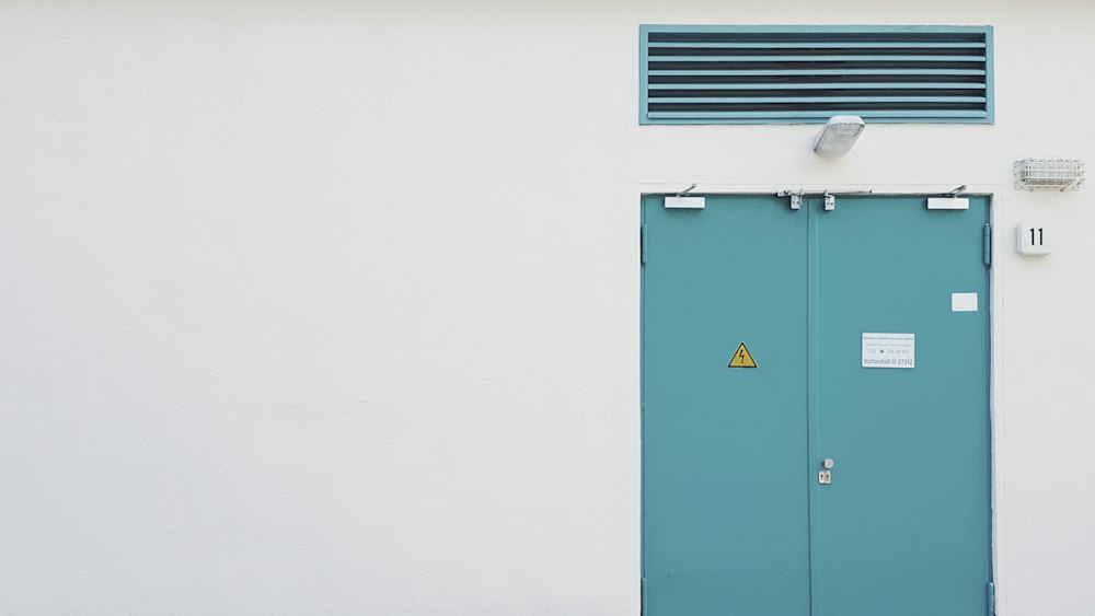 An HVAC vent over a door