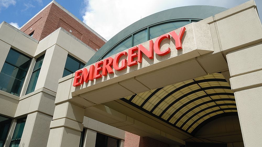 Emergency room entrance