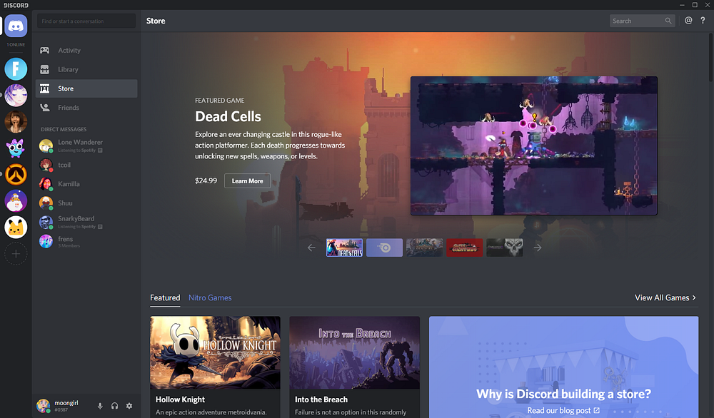 Discord Opens Up Their Game Store Culture Of Gaming