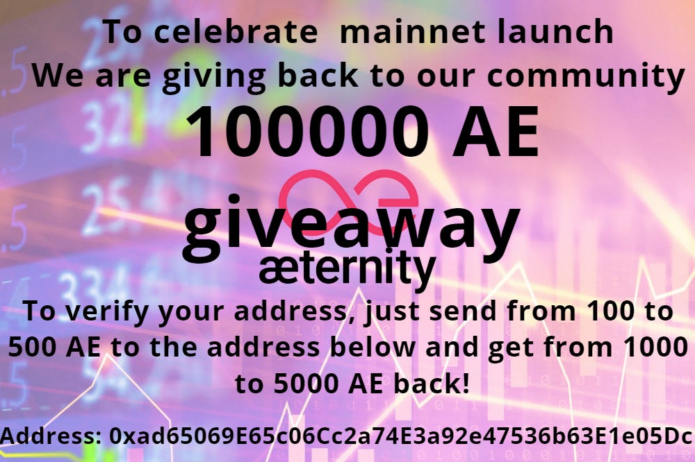 Aeternity Mainnet Launch Aeternity Mainnet Launch,Augur MainNet And Aeternity MainNet Will Launch In The Upcoming Weeks