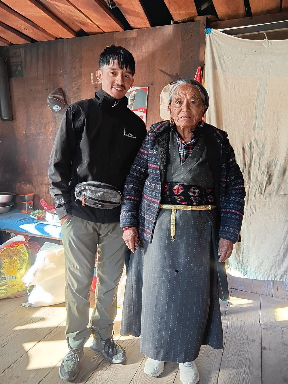 Langtang Valley travel story: trekking guide meeting Aama, a brave woman from the Himalayas.