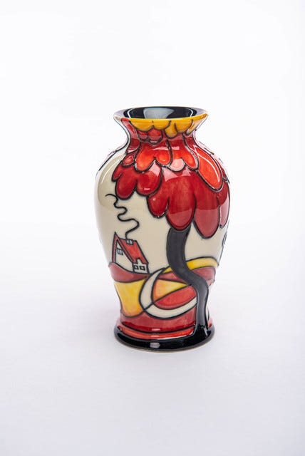 Pottery centerpiece vase oldtuptonware uk