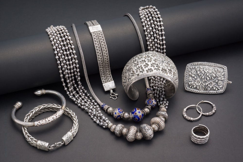 silver indian jewellery