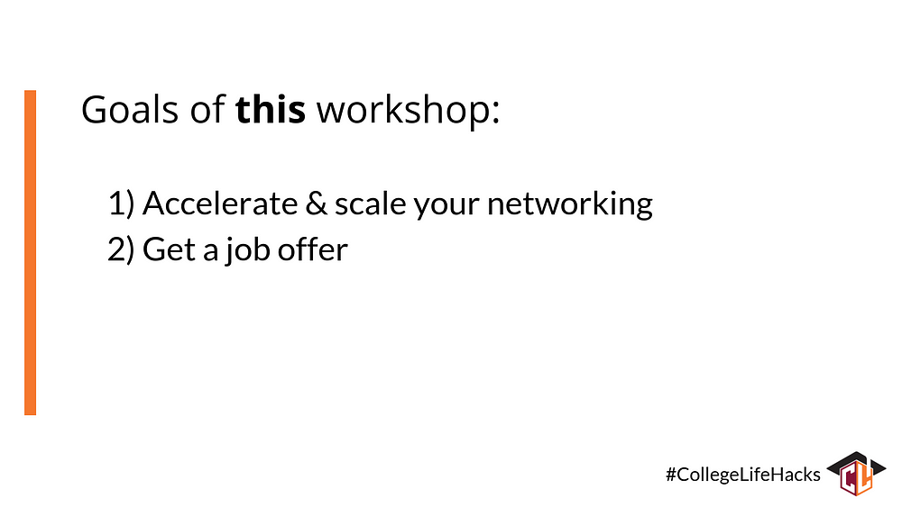 Goals of workshop