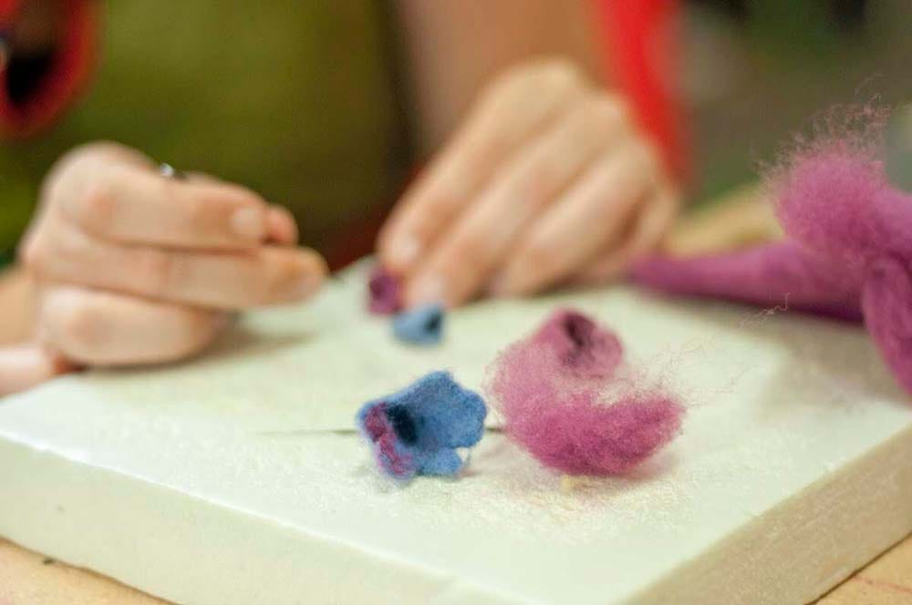 Vegetable dyes are used to create wool of magnificent colors.