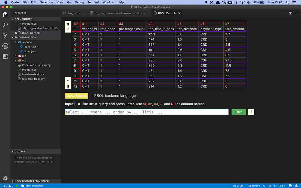 c# for machine learning