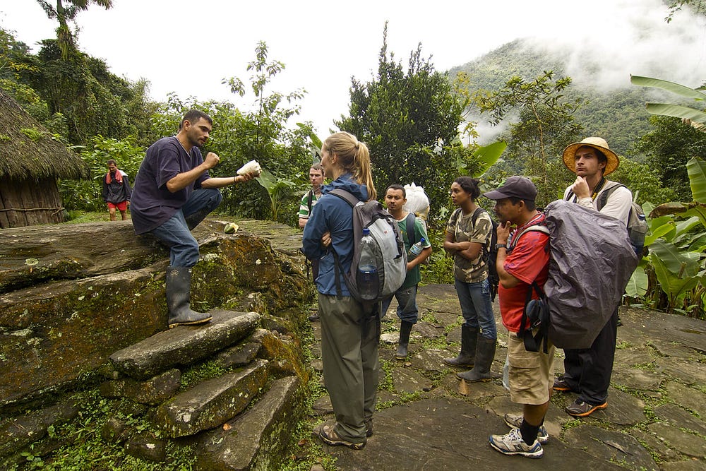 Tourists at Ciudad Perdida. Image: Jenny Leonard, Shutterstock.