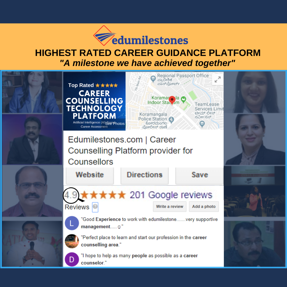 Edumilestones highest rated career counselling platform