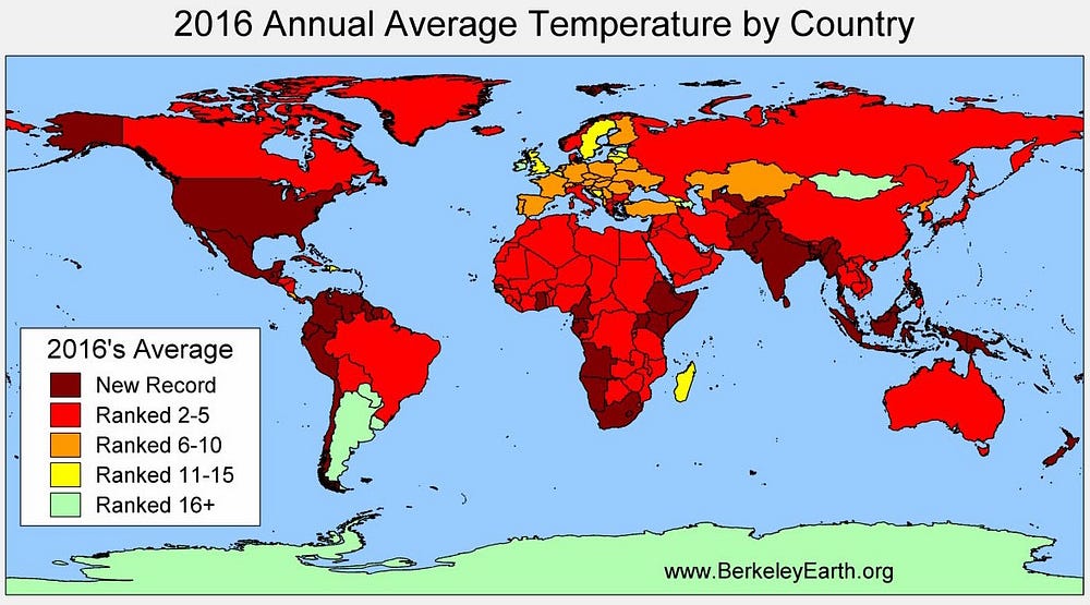 Earth Boils to Record-High Temperature for Third Year In a Row