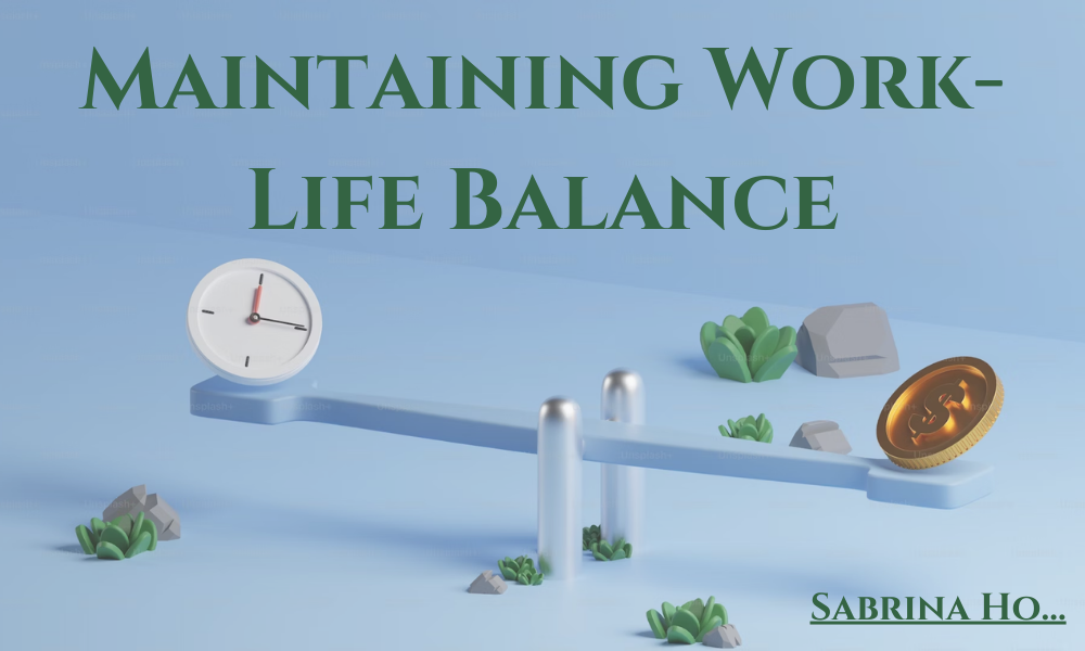 Maintaining Work-Life Balance: Sabrina Ho’s Entrepreneurial Advice