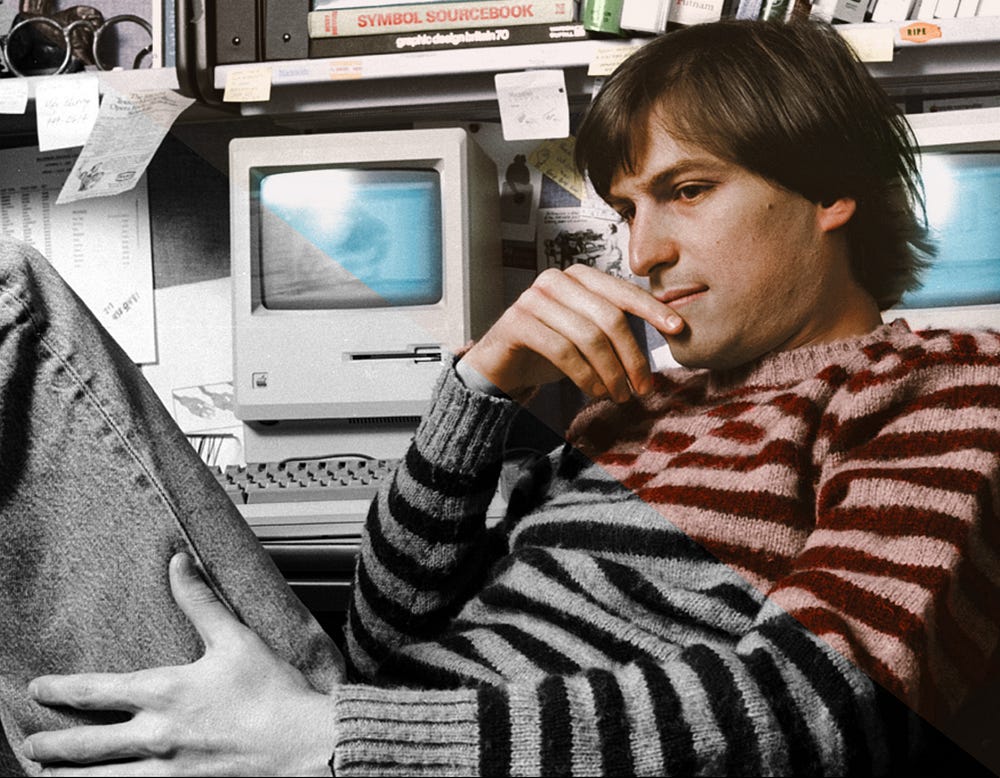 Steve Jobs, 1984 Dynamichrome Viewfinder Medium