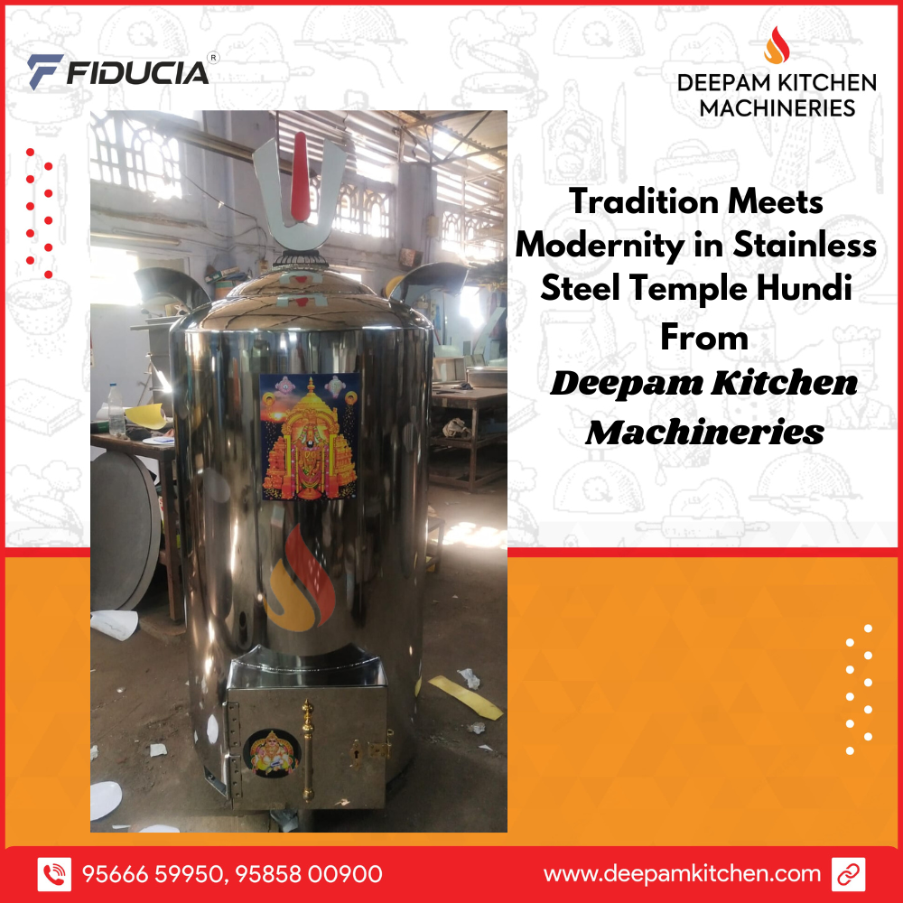 Stainless Steel Temple Hundi