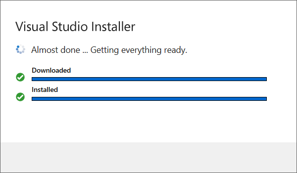 Installing files on Visual Studio