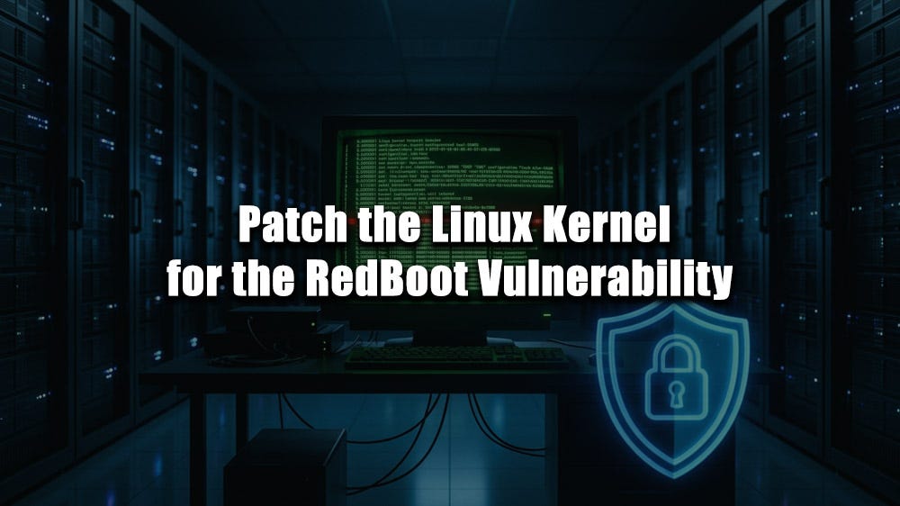 Patch Linux kernel for RedBoot vulnerability